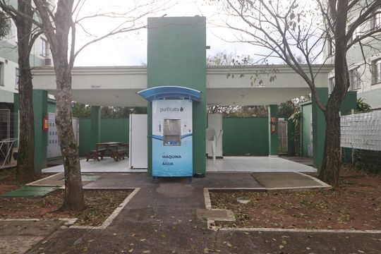 Área comum - Churrasqueira de apartamento para alugar com 3 quartos, 54m² em Estância Velha, Canoas