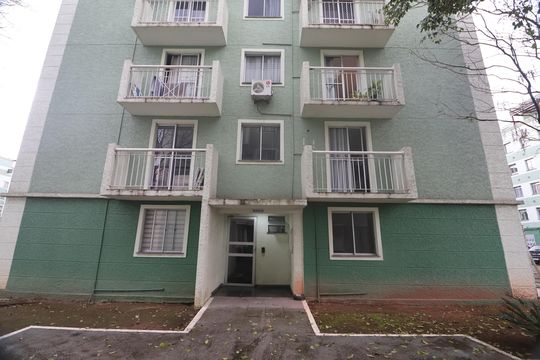 Fachada do bloco de apartamento para alugar com 3 quartos, 54m² em Estância Velha, Canoas