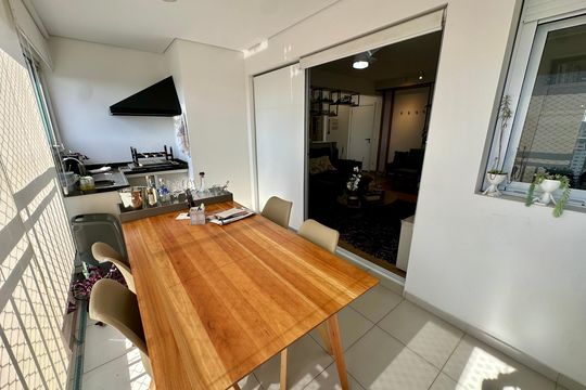 Varanda de apartamento à venda com 2 quartos, 97m² em Santo Amaro, São Paulo