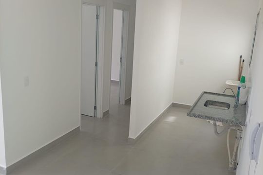 Cozinha de apartamento à venda com 2 quartos, 55m² em Jardins do Império, Indaiatuba