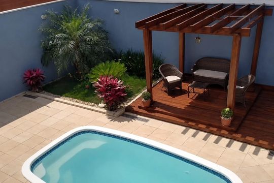 Piscina de casa à venda com 3 quartos, 290m² em Jardim Caçula, Jundiaí