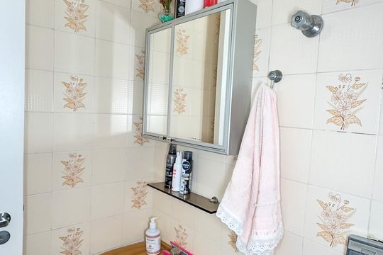 Banheiro de apartamento à venda com 1 quarto, 37m² em Jardim das Acacias, São Paulo