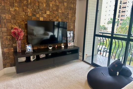 Sala de apartamento para alugar com 2 quartos, 78m² em Santo Amaro, São Paulo
