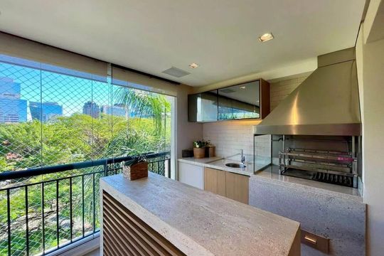 Área Lazer de apartamento para alugar com 3 quartos, 138m² em Santo Amaro, São Paulo