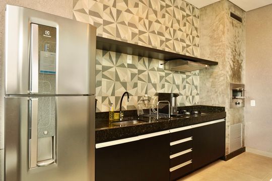 Área comum - Espaço Gourmet  de apartamento para alugar com 2 quartos, 54m² em Coração Eucarístico, Belo Horizonte