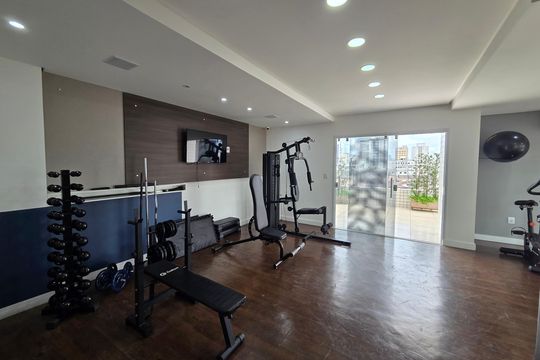Área comum - Academia de apartamento para alugar com 2 quartos, 65m² em Guilhermina, Praia Grande