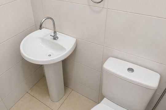 Banheiro de apartamento para alugar com 2 quartos, 45m² em Anchieta, Nilópolis