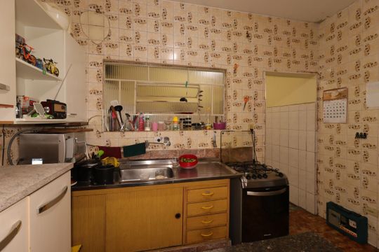 Cozinha de casa à venda com 3 quartos, 138m² em Vila Linda, Santo André