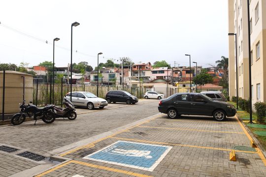 Área comum - Estacionamento de apartamento para alugar com 2 quartos, 32m² em Vila Nova Curuca, São Paulo