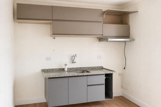 Cozinha de apartamento à venda com 2 quartos, 54m² em Vila Jordanopolis, São Bernardo do Campo