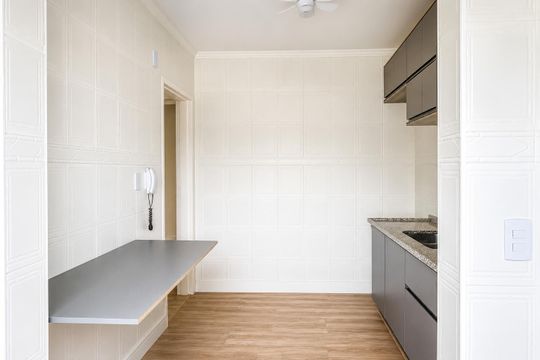 Cozinha de apartamento à venda com 2 quartos, 54m² em Vila Jordanopolis, São Bernardo do Campo