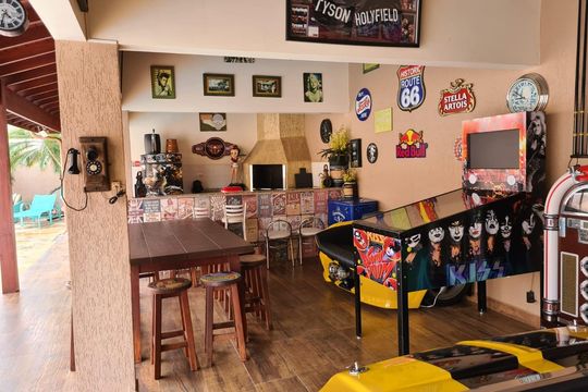 Área de Lazer de casa de condomínio à venda com 4 quartos, 506m² em Roncaglia, Campinas