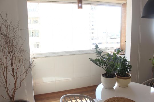 Varanda da Sala de apartamento à venda com 2 quartos, 93m² em Santo Antônio, São Caetano do Sul