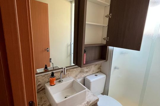 Cozinha de apartamento à venda com 2 quartos, 49m² em Santo Andre, São Leopoldo