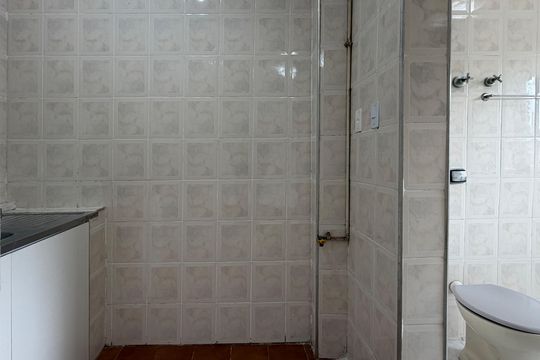 Cozinha de kitnet/studio para alugar com 1 quarto, 29m² em Itararé, Santos