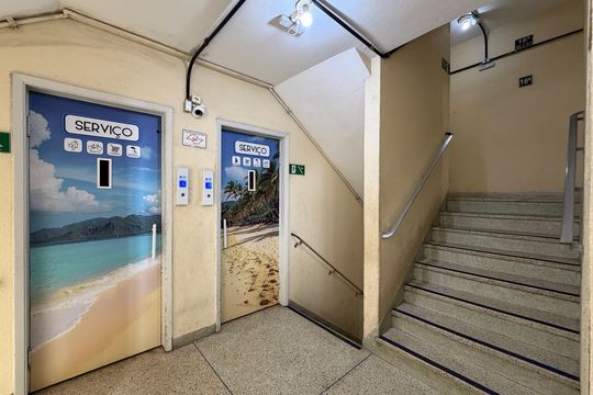 Área comum de kitnet/studio para alugar com 1 quarto, 29m² em Itararé, Santos