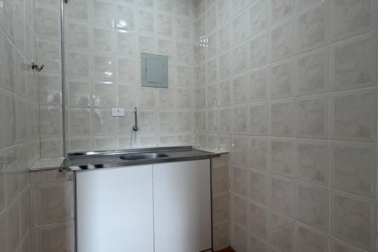 Cozinha de kitnet/studio para alugar com 1 quarto, 29m² em Itararé, Santos