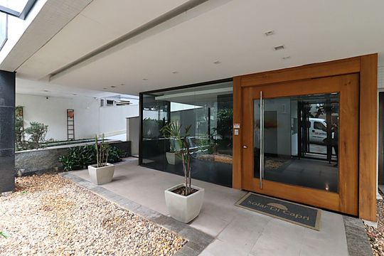 Área comum - Entrada do prédio de apartamento à venda com 3 quartos, 123m² em Petrópolis, Porto Alegre