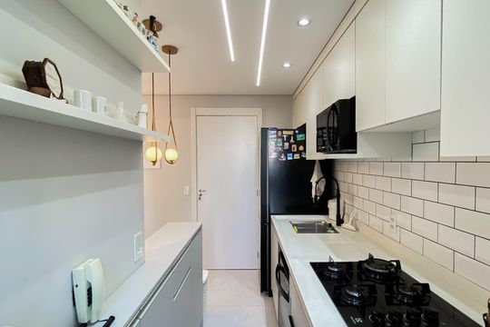 Cozinha  de apartamento para alugar com 2 quartos, 42m² em Jardim Jaú (zona Leste), São Paulo
