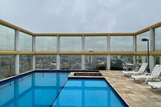 Área comum - Piscina de apartamento para alugar com 2 quartos, 60m² em Jaguaribe, Osasco