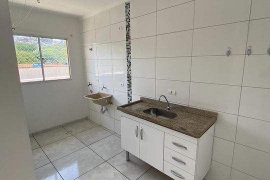 Cozinha de apartamento à venda com 1 quarto, 40m² em Jardim Jaú (Zona Leste), São Paulo