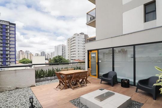Área externa de apartamento à venda com 1 quarto, 33m² em Santana, São Paulo
