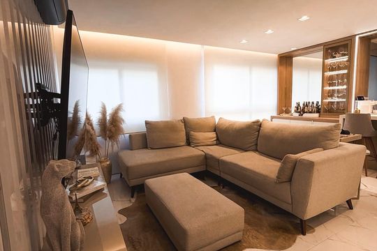 Sala de apartamento à venda com 2 quartos, 67m² em São Sebastião, Porto Alegre