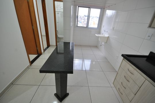 Cozinha de apartamento para alugar com 2 quartos, 45m² em Vila Albertina, São Paulo