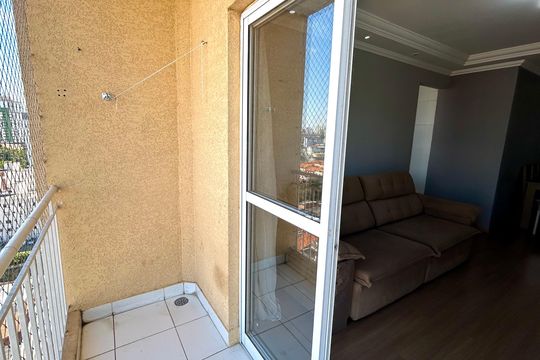Varanda da Sala de apartamento para alugar com 2 quartos, 69m² em Vila Nossa Senhora de Fatima, Guarulhos