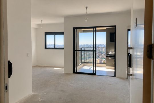 Sala de apartamento à venda com 1 quarto, 58m² em Vila Yara, Osasco