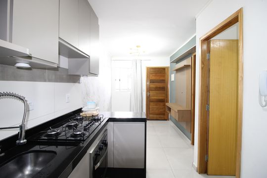 Cozinha de apartamento para alugar com 2 quartos, 45m² em Jardim Nossa Senhora do Carmo, São Paulo