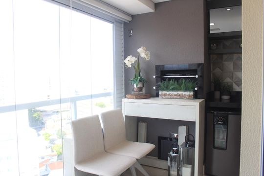 Varanda de apartamento à venda com 2 quartos, 73m² em Osvaldo Cruz, São Caetano do Sul