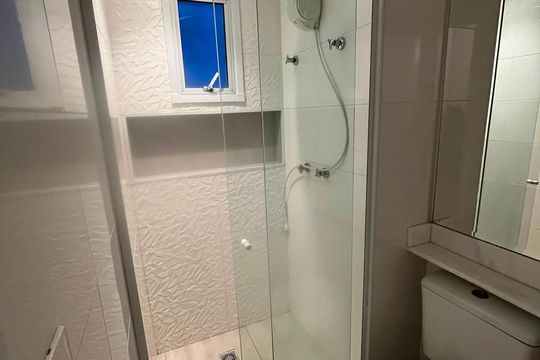 Banheiro de apartamento para alugar com 2 quartos, 60m² em Vila Dom Pedro II, São Paulo