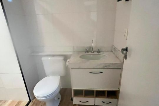 Banheiro de apartamento para alugar com 2 quartos, 60m² em Vila Dom Pedro II, São Paulo
