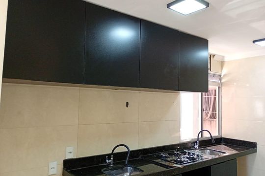 Cozinha de apartamento para alugar com 2 quartos, 45m² em Imperial, Vespasiano