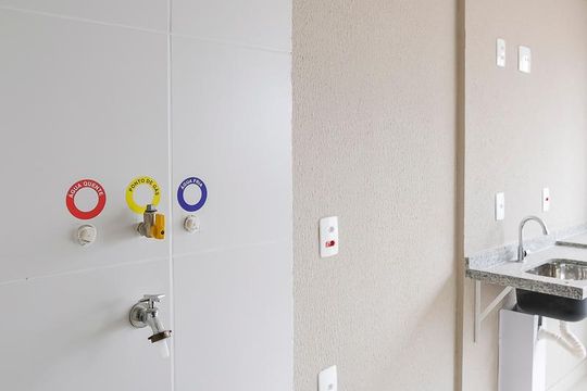 Área de serviço de apartamento à venda com 3 quartos, 82m² em Vila Caminho do Mar, São Bernardo do Campo