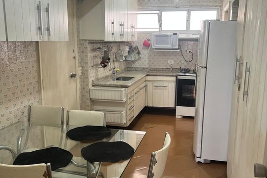 Cozinha de apartamento à venda com 3 quartos, 132m² em Jardim Paulista, São Paulo