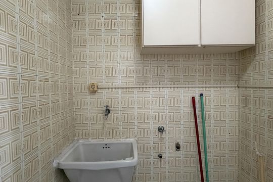 Área de Serviço de apartamento para alugar com 1 quarto, 59m² em Aparecida, Santos