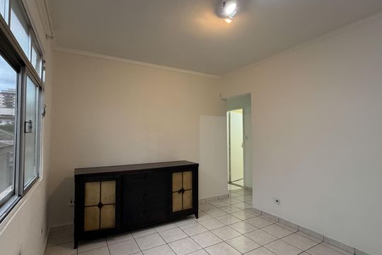 Sala de apartamento para alugar com 1 quarto, 59m² em Aparecida, Santos