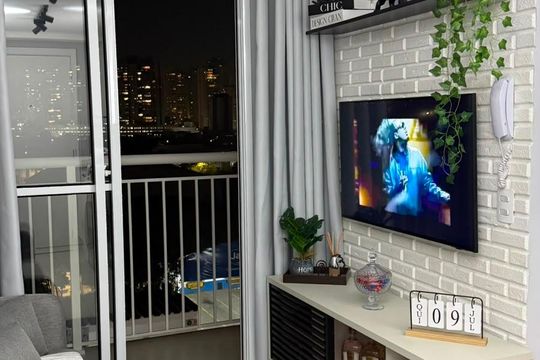 Sala de apartamento para alugar com 1 quarto, 26m² em Guaiauna, São Paulo