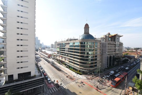 Vista da Sala de apartamento à venda com 1 quarto, 43m² em Rebouças, Curitiba