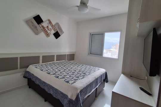 Quarto de apartamento para alugar com 4 quartos, 118m² em Vila Caiçara, Praia Grande