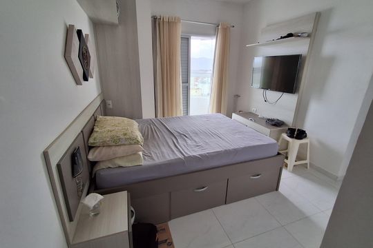 Sala de apartamento para alugar com 4 quartos, 118m² em Vila Caiçara, Praia Grande