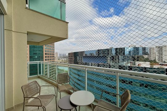 Sacada de apartamento para alugar com 3 quartos, 143m² em Cidade Monções, São Paulo