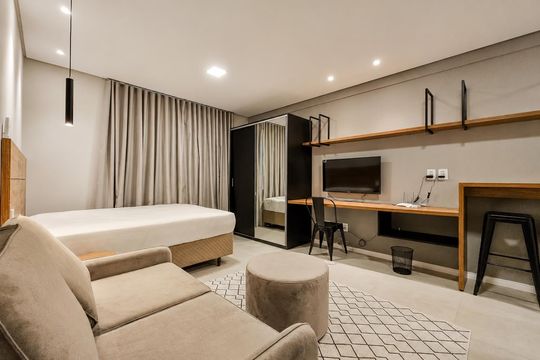 Sala de kitnet/studio para alugar com 1 quarto, 25m² em Vila Nova, Novo Hamburgo