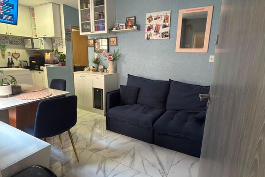Sala de apartamento para alugar com 2 quartos, 56m² em Vila America, Carapicuíba