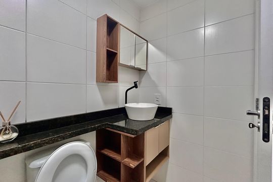 Banheiro de apartamento à venda com 1 quarto, 36m² em Belenzinho, São Paulo