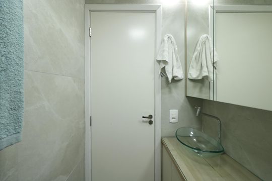 Banheiro de apartamento para alugar com 2 quartos, 40m² em Centro, Diadema