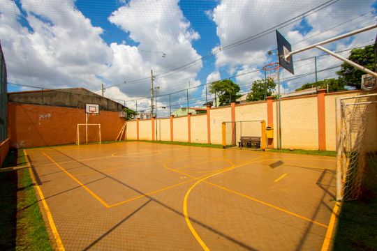 Área comum - Quadra esportiva de casa para alugar com 2 quartos, 75m² em Vila Homero Thon, Santo André