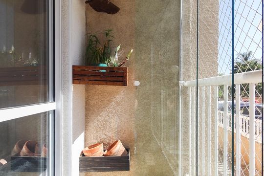 Varanda da Sala de apartamento à venda com 2 quartos, 59m² em Parque Savoi City, São Paulo